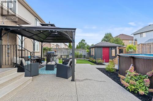 21 Tuscani Drive, Hamilton, ON - Outdoor With Above Ground Pool With Exterior