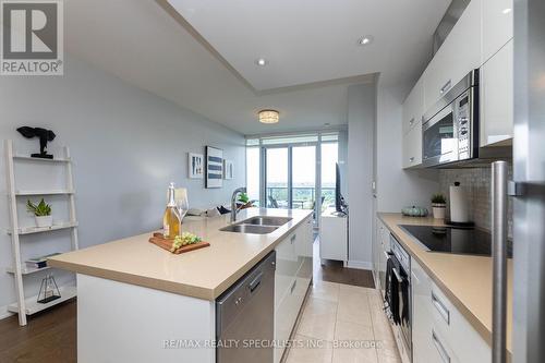 1212 - 90 Park Lawn Road, Toronto, ON - Indoor Photo Showing Kitchen With Double Sink