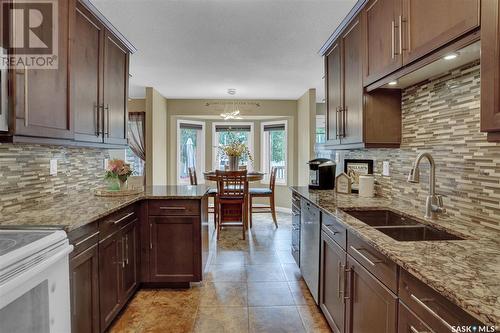 22 Elisia Drive, Moose Jaw, SK - Indoor Photo Showing Kitchen With Double Sink With Upgraded Kitchen