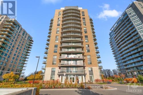 1404 - 200 Inlet, Ottawa, ON - Outdoor With Balcony With Facade