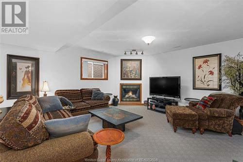 4272 Patrick Avenue, Windsor, ON - Indoor Photo Showing Living Room With Fireplace