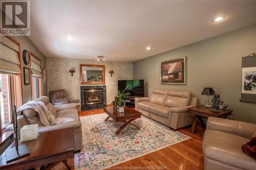 1932 Hebert Street, Tecumseh, ON - Indoor Photo Showing Living Room With Fireplace