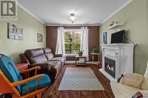 14 Western Island Pond Drive, Torbay, NL - Indoor Photo Showing Living Room With Fireplace