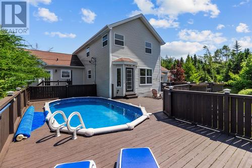 14 Western Island Pond Drive, Torbay, NL - Outdoor With Above Ground Pool With Deck Patio Veranda With Exterior