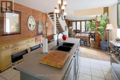 207 George Street, Toronto, ON - Indoor Photo Showing Kitchen With Double Sink