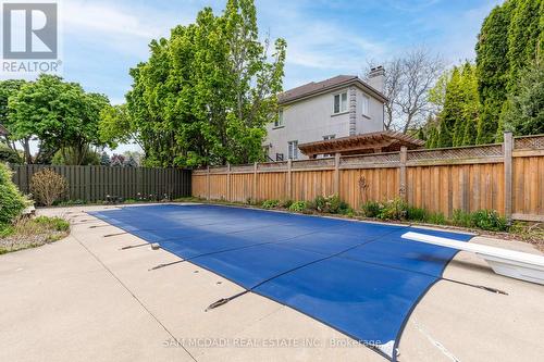 4196 Bridlepath Trail, Mississauga, ON - Outdoor With In Ground Pool With Backyard