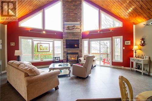 63 Kenneth Drive, Quispamsis, NB - Indoor Photo Showing Living Room With Fireplace