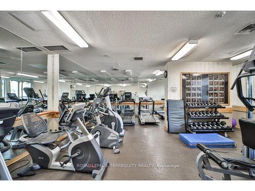 1106-195 Wynford Dr, Toronto, ON - Indoor Photo Showing Gym Room