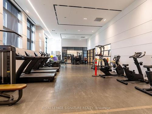 603-60 George Butchart Dr, Toronto, ON - Indoor Photo Showing Gym Room