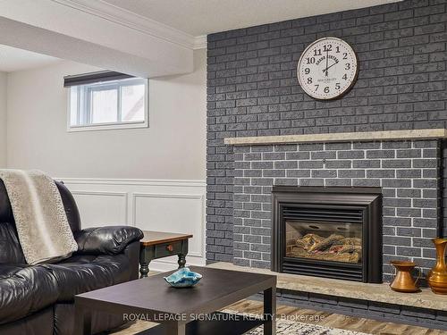 38 Larchmere Ave, Toronto, ON - Indoor Photo Showing Living Room With Fireplace