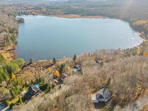 Photo aÃ©rienne - 207 Ch. Du Lac N., Stoneham-Et-Tewkesbury, QC - Outdoor With Body Of Water With View