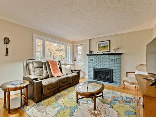 Living room - 15 Rue Fraser, Windsor, QC - Indoor Photo Showing Living Room With Fireplace