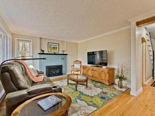 Living room - 15 Rue Fraser, Windsor, QC - Indoor Photo Showing Living Room With Fireplace