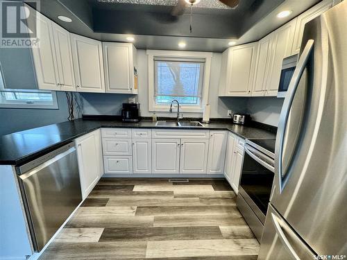 302 2Nd Avenue E, Buchanan, SK - Indoor Photo Showing Kitchen With Stainless Steel Kitchen With Double Sink