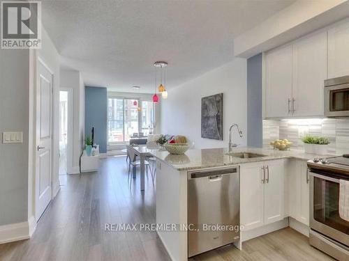 210 - 2 Old Mill Drive, Toronto, ON - Indoor Photo Showing Kitchen With Stainless Steel Kitchen With Upgraded Kitchen