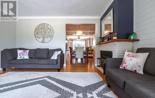 12 Westdale Avenue, Orangeville, ON - Indoor Photo Showing Living Room With Fireplace