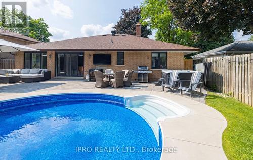 12 Westdale Avenue, Orangeville, ON - Outdoor With In Ground Pool With Deck Patio Veranda