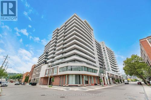 604 - 212 King William Street, Hamilton, ON - Outdoor With Balcony With Facade