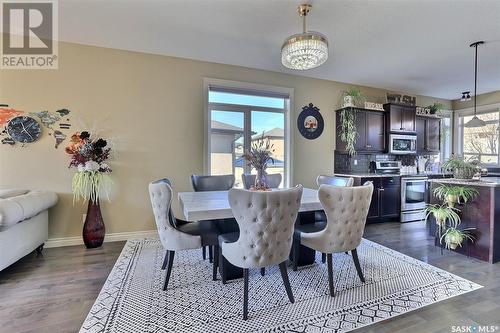 8013 Edgewater Bay, Regina, SK - Indoor Photo Showing Dining Room