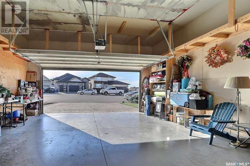 8013 Edgewater Bay, Regina, SK - Indoor Photo Showing Garage