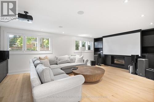 81 Sir Williams Lane, Toronto, ON - Indoor Photo Showing Living Room With Fireplace