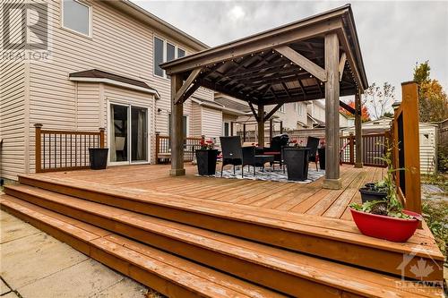 Entertainment sized deck, gazebo & storage shed - 26 Portadown Crescent, Ottawa, ON - Outdoor With Deck Patio Veranda With Exterior