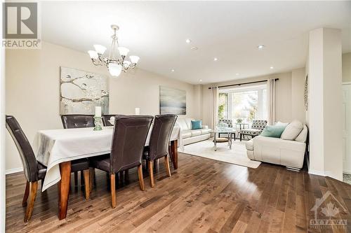 Formal Living & Dining, Hardwood floors - 26 Portadown Crescent, Ottawa, ON - Indoor Photo Showing Dining Room