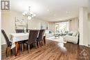 Formal Living & Dining, Hardwood floors - 26 Portadown Crescent, Ottawa, ON  - Indoor Photo Showing Dining Room 