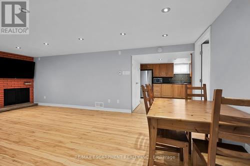 221 Gray Road, Hamilton, ON - Indoor Photo Showing Dining Room With Fireplace