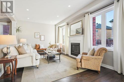 277 Landsborough Avenue, Milton, ON - Indoor Photo Showing Living Room With Fireplace