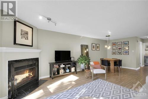 61 Briston Private, Ottawa, ON - Indoor Photo Showing Living Room With Fireplace