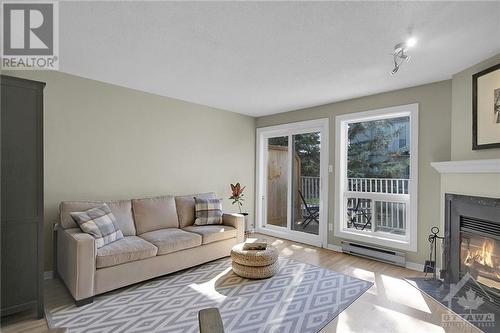 61 Briston Private, Ottawa, ON - Indoor Photo Showing Living Room With Fireplace