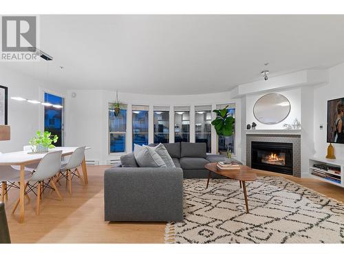 305 2345 Central Avenue, Port Coquitlam, BC - Indoor Photo Showing Living Room With Fireplace