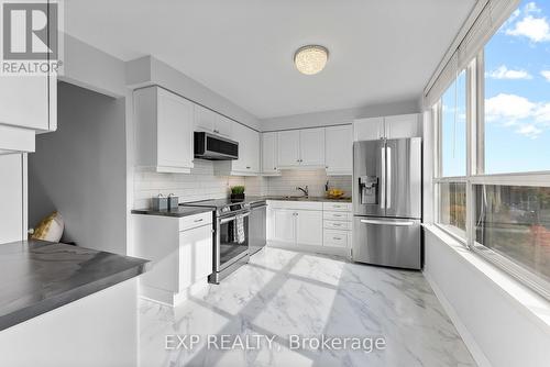 1008 - 3 Towering Hts Boulevard, St. Catharines, ON - Indoor Photo Showing Kitchen With Upgraded Kitchen