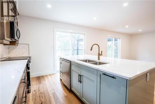 53 Coal Dock Road, Nairn Centre, ON - Indoor Photo Showing Kitchen With Double Sink