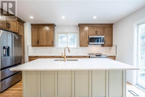 53 Coal Dock Road, Nairn Centre, ON - Indoor Photo Showing Kitchen With Stainless Steel Kitchen