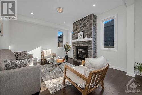 921 Lakeridge Drive, Ottawa, ON - Indoor Photo Showing Living Room With Fireplace