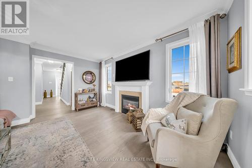 241 Canada Drive, Vaughan, ON - Indoor Photo Showing Living Room With Fireplace