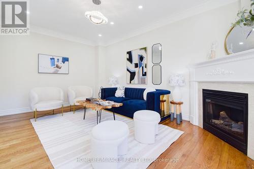 55 Lyndbrook Crescent, Brampton, ON - Indoor Photo Showing Living Room With Fireplace