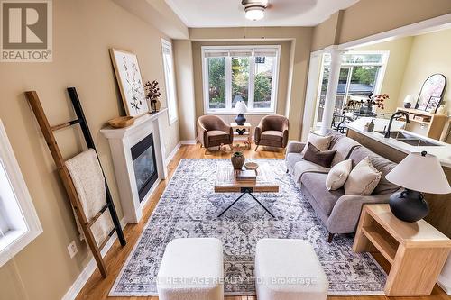 71 James Govan Drive, Whitby, ON - Indoor Photo Showing Living Room With Fireplace