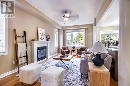 71 James Govan Drive, Whitby, ON - Indoor Photo Showing Living Room With Fireplace