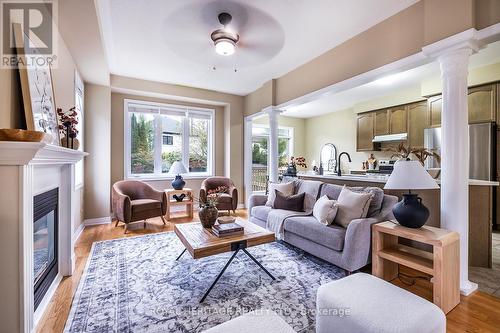 71 James Govan Drive, Whitby, ON - Indoor Photo Showing Living Room With Fireplace