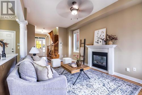 71 James Govan Drive, Whitby, ON - Indoor Photo Showing Living Room With Fireplace