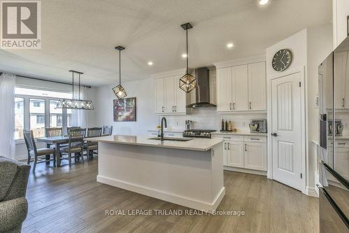 Modern Lighting, Large Pantry - 88 Foxborough Place, Thames Centre (Thorndale), ON - Indoor Photo Showing Kitchen With Upgraded Kitchen