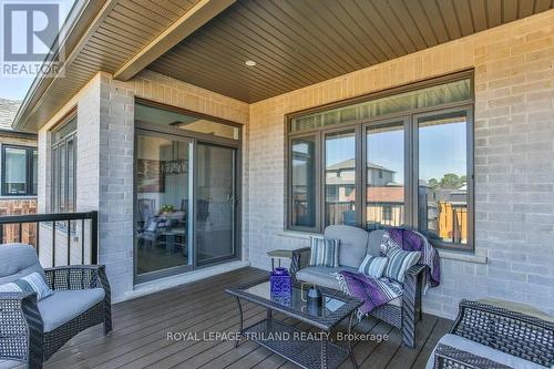 Covered Back Deck - 88 Foxborough Place, Thames Centre (Thorndale), ON - Outdoor With Deck Patio Veranda With Exterior