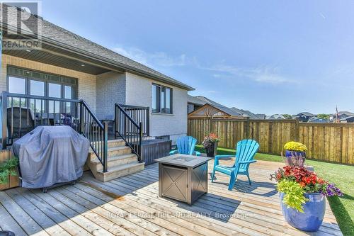 Lower Sundeck - 88 Foxborough Place, Thames Centre (Thorndale), ON - Outdoor With Deck Patio Veranda With Exterior