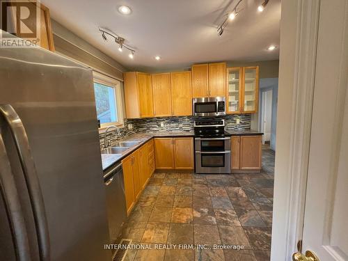 235 Millen Road, Hamilton, ON - Indoor Photo Showing Kitchen With Double Sink