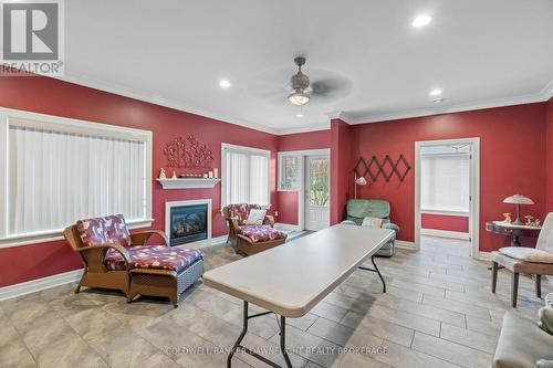 4 Conrad Drive, Bluewater, ON - Indoor Photo Showing Living Room With Fireplace