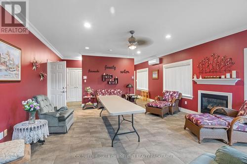 4 Conrad Drive, Bluewater, ON - Indoor Photo Showing Living Room With Fireplace