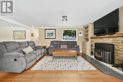 25 Edgewater Drive, Smith-Ennismore-Lakefield, ON - Indoor Photo Showing Living Room With Fireplace